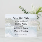 Niagara Falls NY - Blick von der amerikanischen Se Save The Date (Stehend Vorderseite)