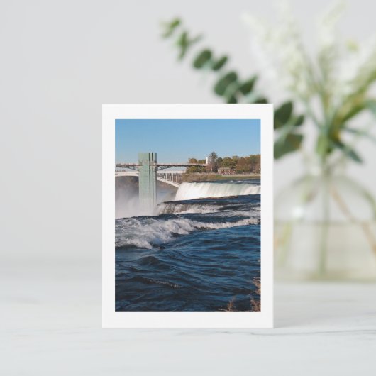 Niagara Falls NY Postkarte (Stehend Vorderseite)