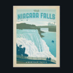 Niagara Falls, NY Postkarte<br><div class="desc">Anderson Design Group ist eine preisgekrönte Illustrations- und Designfirma in Nashville,  Tennessee. Der Gründer Joel Anderson leitet ein Team talentierter Künstler,  um originale Posterkunst zu kreieren,  die wie Vintage Werbedrucke von den 1920er bis 1960er Jahren aussieht.</div>
