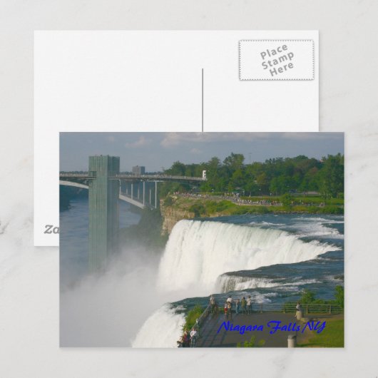Niagara Falls NY Postkarte (Vorne/Hinten)