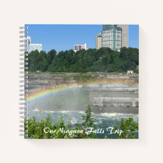 Niagara Falls NY Regenbogen Notizblock