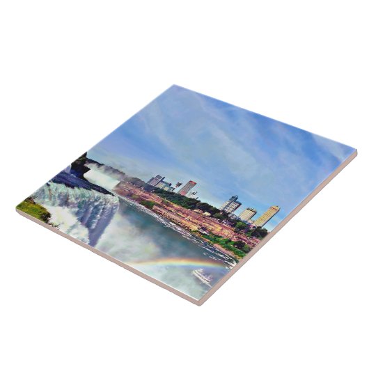 Niagara Falls NY - Unter dem Regenbogen Fliese (Seite)