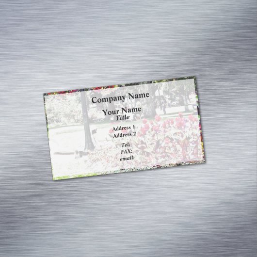 Niagara Falls ON - Queen Victoria Park Magnetische Visitenkarte (Beispiel)