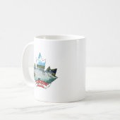 Niagara Falls, Ontario Canada Maple Leaf Kaffeetasse (Vorderseite Links)