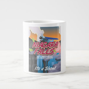 Niagara Falls Ontario Kanada Reiseplakat Jumbo-Tasse