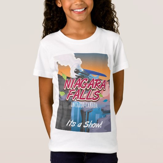 Niagara Falls Ontario Kanada Reiseplakat T-Shirt (Vorderseite)