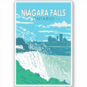 Niagara Falls Ontario Kunst, Dichtung und Musik Vi Aufkleber (Vorderseite)