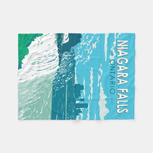 Niagara Falls Ontario Kunst, Dichtung und Musik Vi Fleecedecke (Vorderseite (Horizontal))