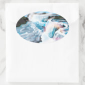 Niagara Falls Ovaler Aufkleber (Tasche)