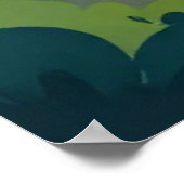 Niagara Falls Painterly Landscape Illustration Poster (Ecke)