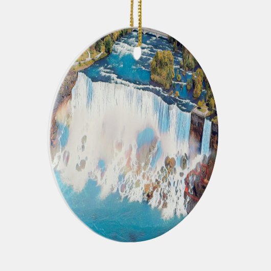 NIAGARA FALLS - Panorama Keramik Ornament (Rechts)