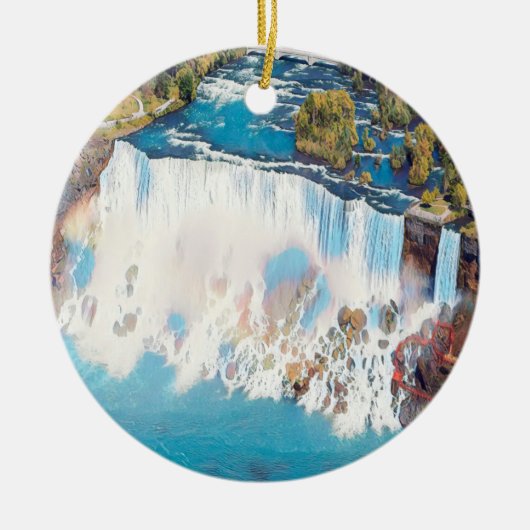 NIAGARA FALLS - Panorama Keramik Ornament (Vorne)