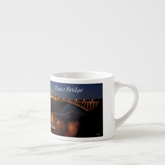 Niagara Falls Peace Bridge Espresso Tasse (Rechts)