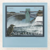 Niagara Falls Poster Glasuntersetzer (Vorderseite)