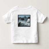 Niagara Falls Poster Kleinkind T-shirt (Rückseite)