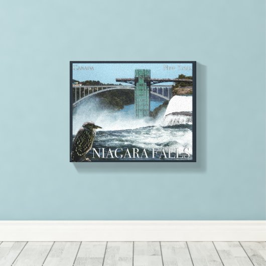 Niagara Falls Poster Leinwanddruck (Insitu (Holzboden))