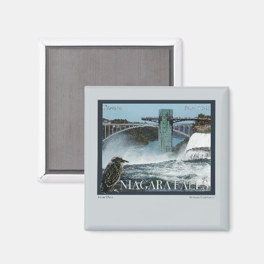 Niagara Falls Poster Magnet (Vorderseite/Rückseite)