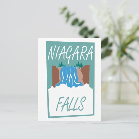 Niagara Falls Poster Postkarte (Stehend Vorderseite)
