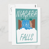 Niagara Falls Poster Postkarte (Vorne/Hinten)