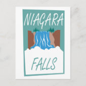 Niagara Falls Poster Postkarte (Vorderseite)