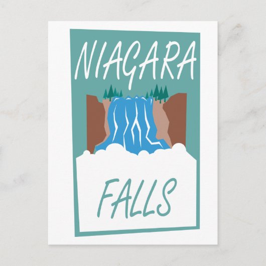 Niagara Falls Poster Postkarte (Vorderseite)