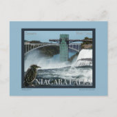 Niagara Falls Poster Postkarte (Vorderseite)