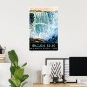 Niagara Falls Poster Retro New York Central Lines (Heimbüro)