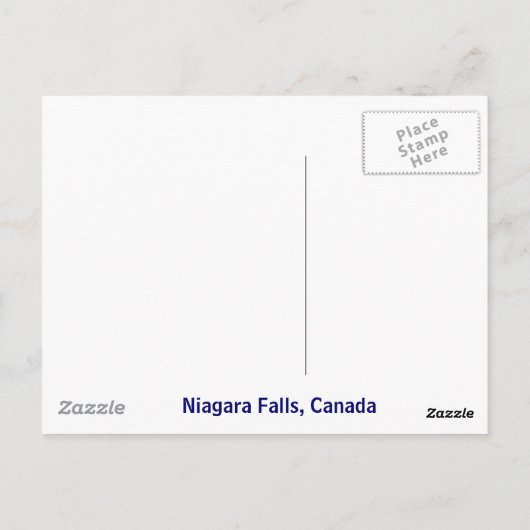 Niagara Falls Postkarte (Rückseite)