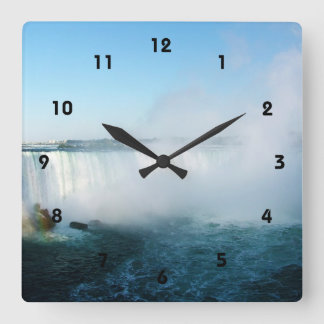 Niagara Falls. Quadratische Wanduhr