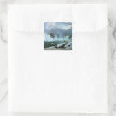 Niagara Falls Quadratischer Aufkleber (Tasche)