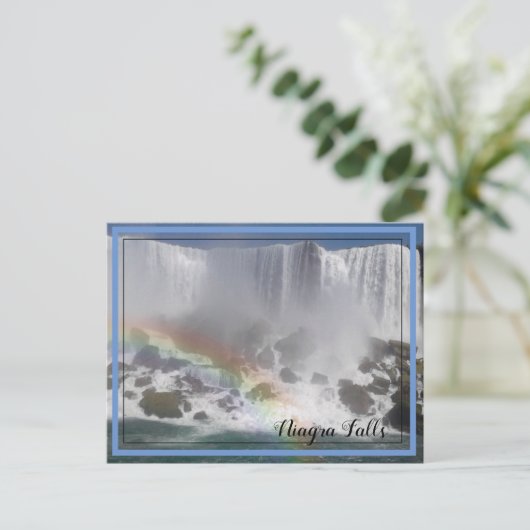Niagara Falls Rainbow Postkarte (Stehend Vorderseite)