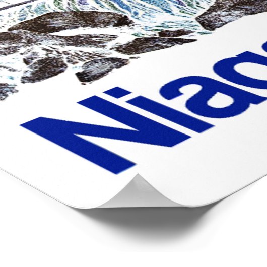 Niagara Falls Reiseplakat Poster (Ecke)