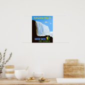 Niagara Falls Reiseplakat Poster (Küche)
