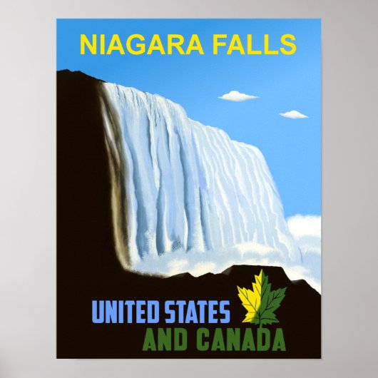 Niagara Falls Reiseplakat Poster (Vorne)