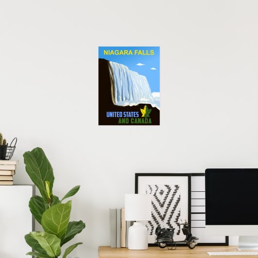 Niagara Falls Reiseplakat Poster (Heimbüro)