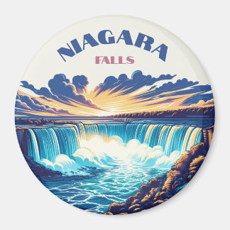 "Niagara Falls - Retro 90er Splash Kühlschrankmagn Magnet