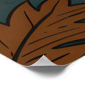 Niagara Falls Retro Vintage Poster Illustration (Ecke)