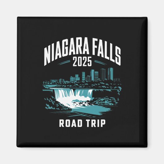 Niagara Falls Road Trip 2025 Family Trip Friends G Magnet (Vorne)