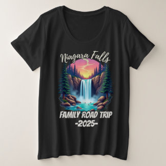 Niagara Falls Road Trip Familienurlaub Männer Große Größe T-Shirt