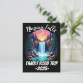 Niagara Falls Road Trip Familienurlaub Männer Postkarte (Stehend Vorderseite)