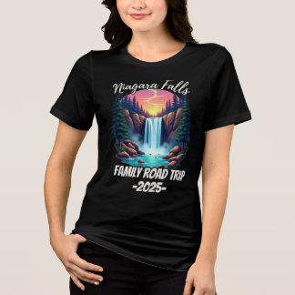 Niagara Falls Road Trip Familienurlaub Männer Tri-Blend Shirt