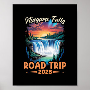 Niagara Falls Roadtrip Familienurlaub Reise Männer Poster