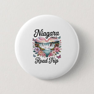 Niagara Falls Roadtrip Sommerurlaub Souvenir W Button
