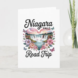 Niagara Falls Roadtrip Sommerurlaub Souvenir W Karte