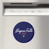 Niagara Falls Script Magnet (In Situ (Geschirrspüler))