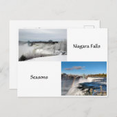 Niagara Falls Seasons Postcard Postkarte (Vorne/Hinten)