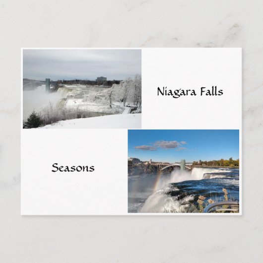 Niagara Falls Seasons Postcard Postkarte (Vorderseite)