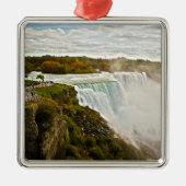 Niagara Falls Silbernes Ornament (Vorne)