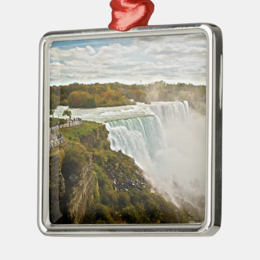 Niagara Falls Silbernes Ornament (Links)