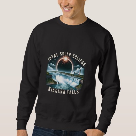 Niagara Falls Solar Eclipse Total Solar Eclipse Sweatshirt (Vorderseite)